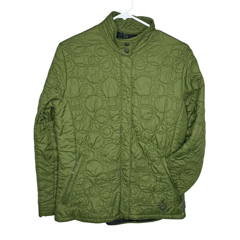 ISIS Quilted Green Lightweight Jacket Women’s Size 8